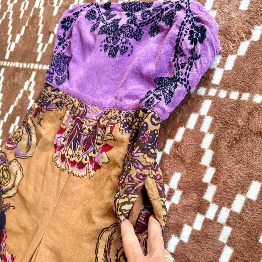 Free People Indio Sun Jumpsuit in Golden Combo - Picture 11 of 16
